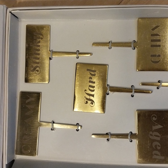 Anthropologie Cheese Please! Markers, Set of 6 new in open box NIOB - Picture 6 of 6